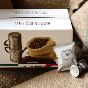 scatola capsule compatibili nespresso di caffè artigianale